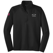 Men's black Chevy Cares half zip pullover