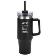 Chevy Cares 40 oz Intrepid tumbler in black with carry handle