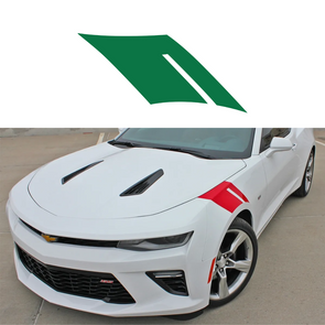 2016-2023 Chevrolet Camaro Fender Accent Hash Stripe Decal - Gloss Green - Driver Side Only