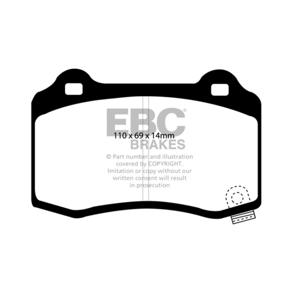 EBC 2010-2024 Chevrolet Camaro 5th-6th Gen 5th V 5.7 Bluestuff Rear Brake Pads