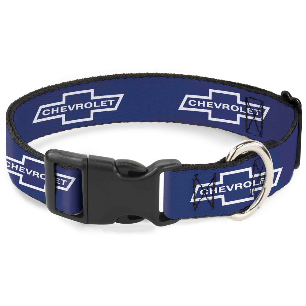 1965 Chevrolet Bowtie Blue & White Plastic Clip Collar