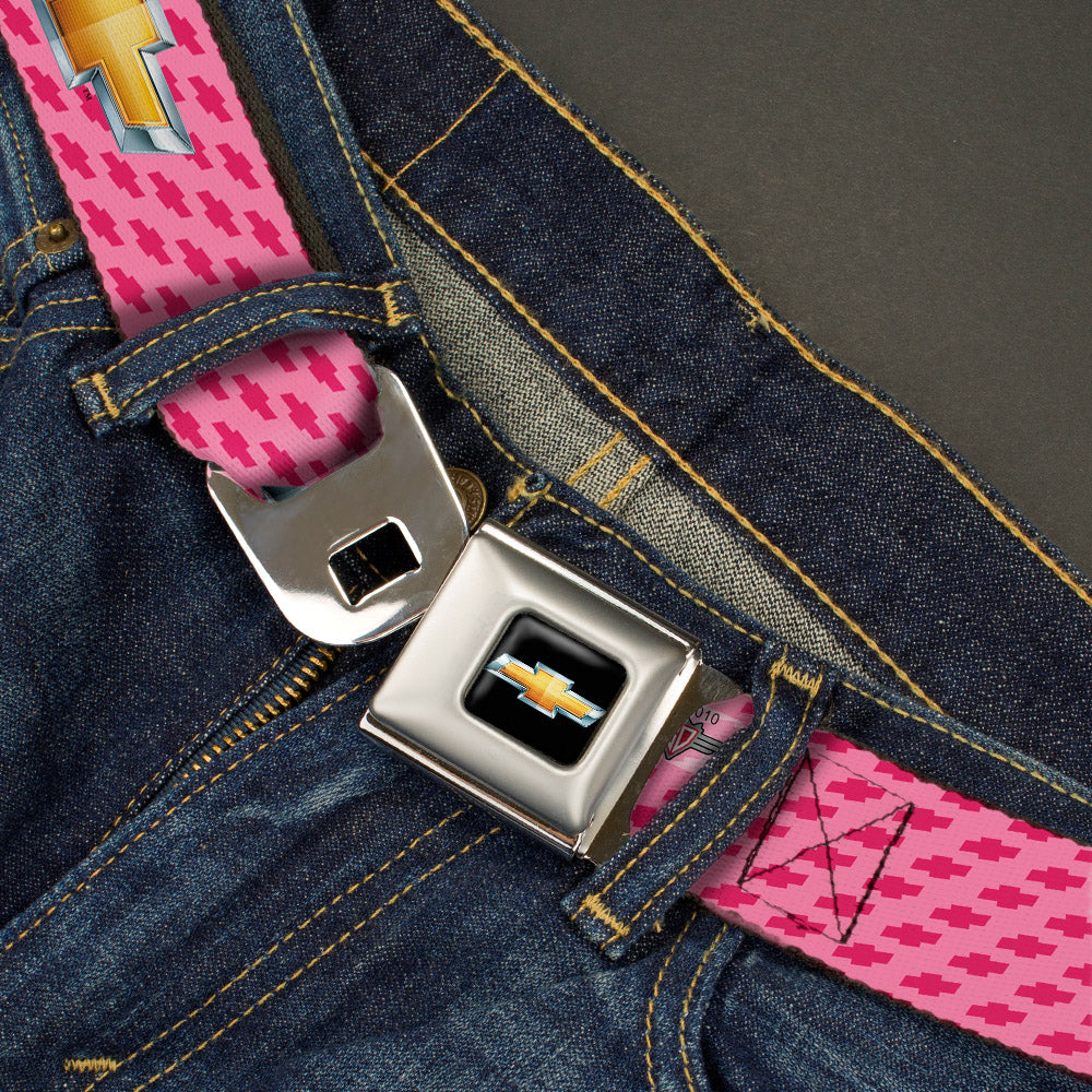 Chevrolet Bowtie Pink Seatbelt Belt