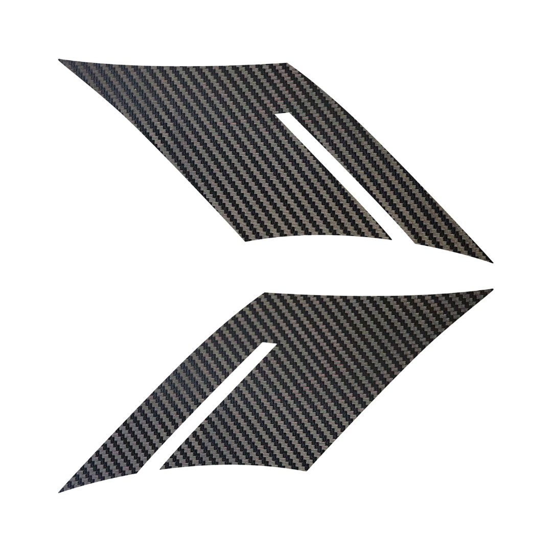 2016-2023 Chevrolet Camaro Fender Accent Hash Stripe Decal - Black Carbon Fiber - Left & Right Side - CA