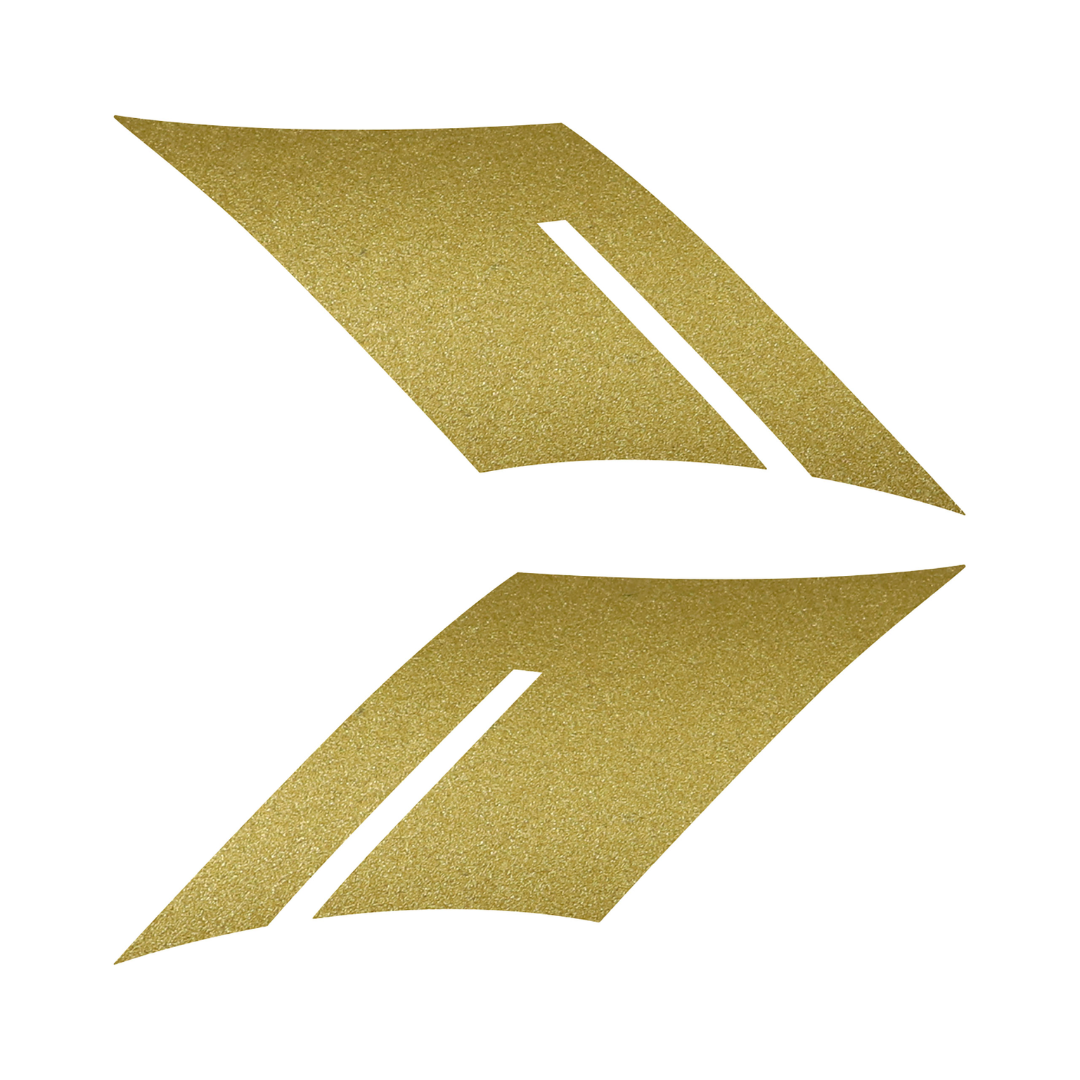 2016-2023 Chevrolet Camaro Fender Accent Hash Stripe Decal - Metallic Gold - Left & Right Side - CA