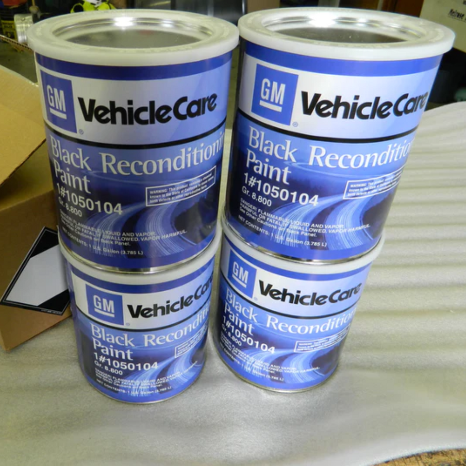 GM Black Restoration Paint (#1050104, 1 Gallon) | Camaro Store Online