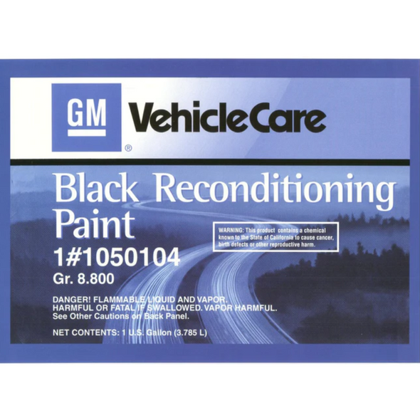 GM Black Restoration Paint #1050104 / 1 Gallon