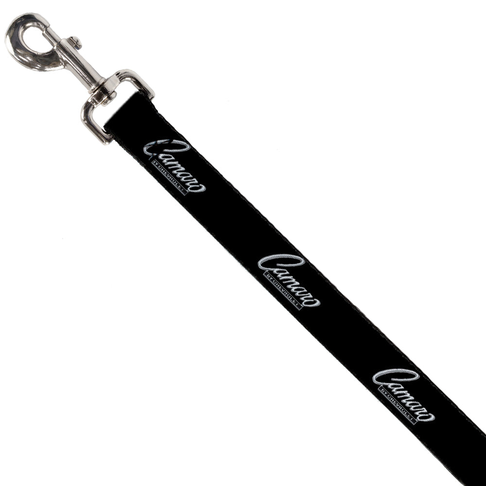 1969 Camaro Script Emblem Black & Silver Dog Leash