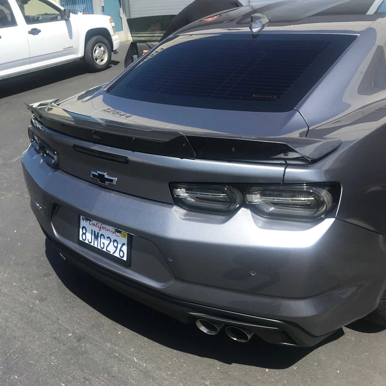 Camaro 19-24 SS with Rear View Camera Wicker Bill