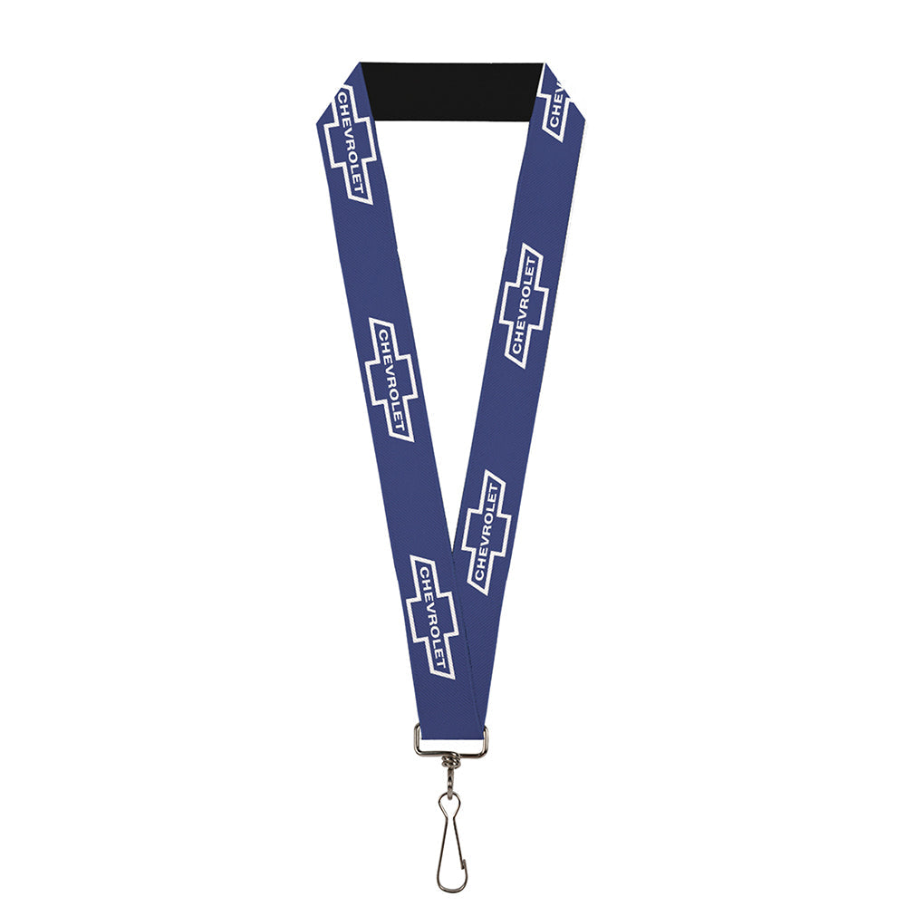 1965 Chevrolet Bowtie Blue & White Lanyard - 1.0"