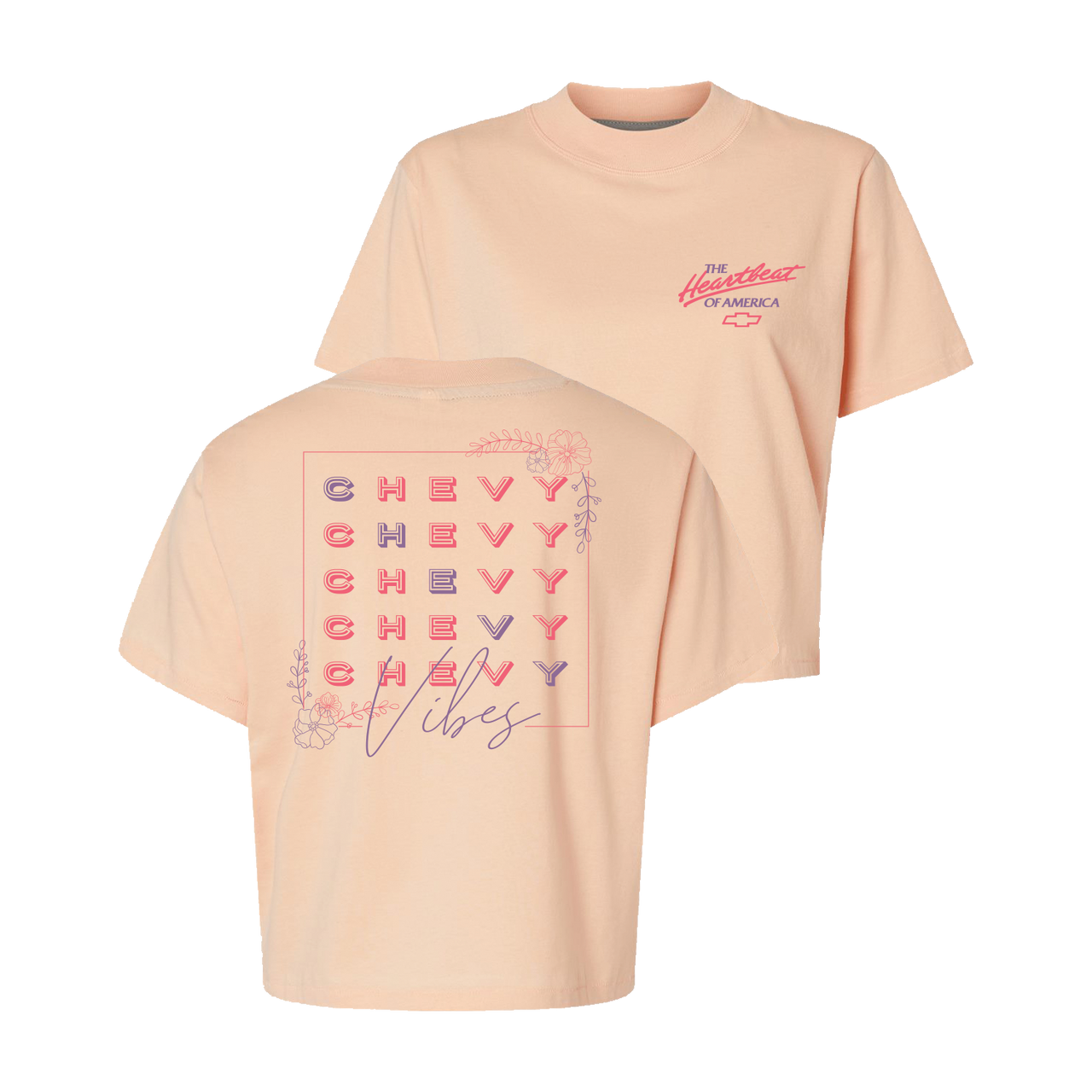Ladies Chevy Vibes Boxy T-Shirt – Peachy