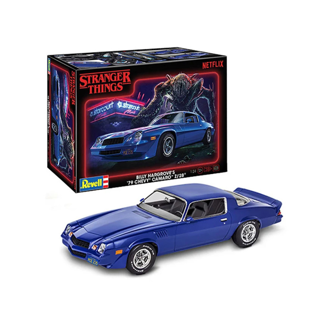 Level 4 Model Kit Billy Hargrove’s 1979 Chevrolet Camaro Z/28 "Stranger Things" (2016-Current) TV Series 1/24 Scale Model