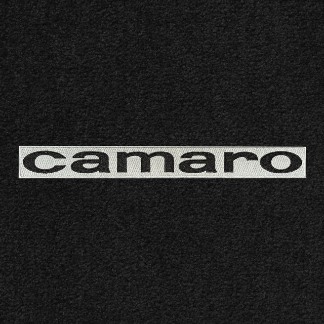 Lloyd Camaro Block Letters (1967) Black on Silver emblem