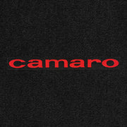 Lloyd Camaro Block Letters (1967) Red on Black emblem