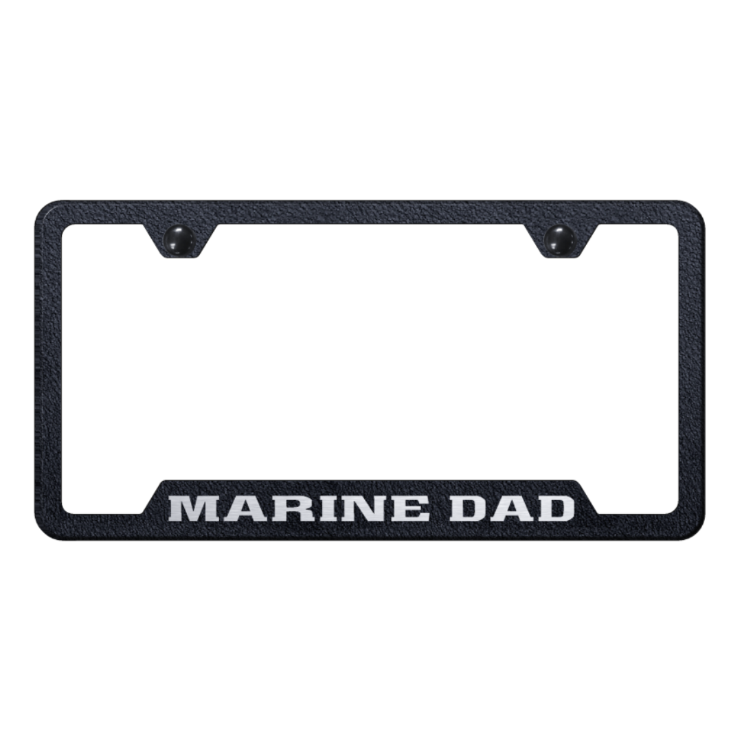 marine-dad-cut-out-frame-laser-etched-rugged-black-40710-Camaro-store-online