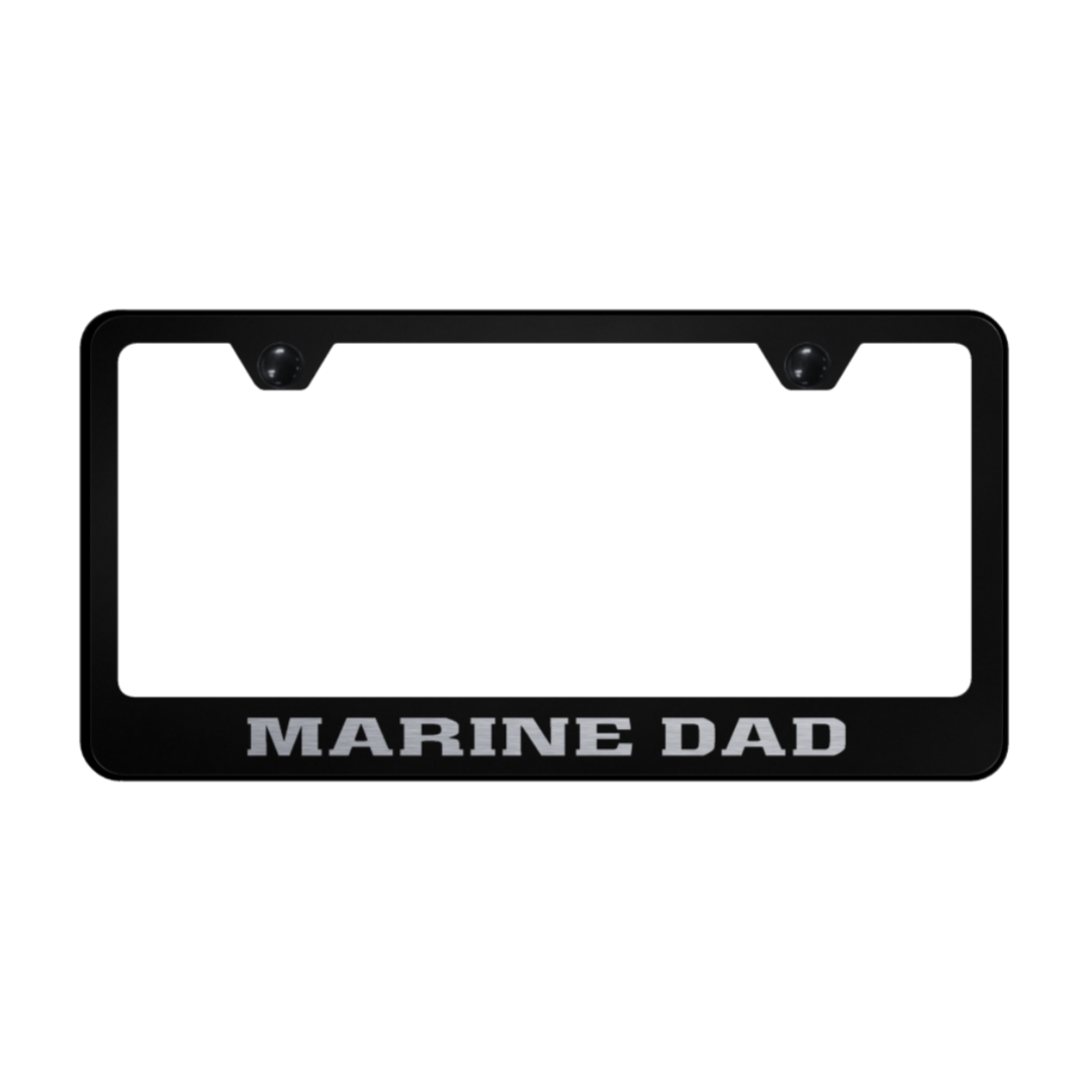 marine-dad-stainless-steel-frame-laser-etched-black-40712-Camaro-store-online