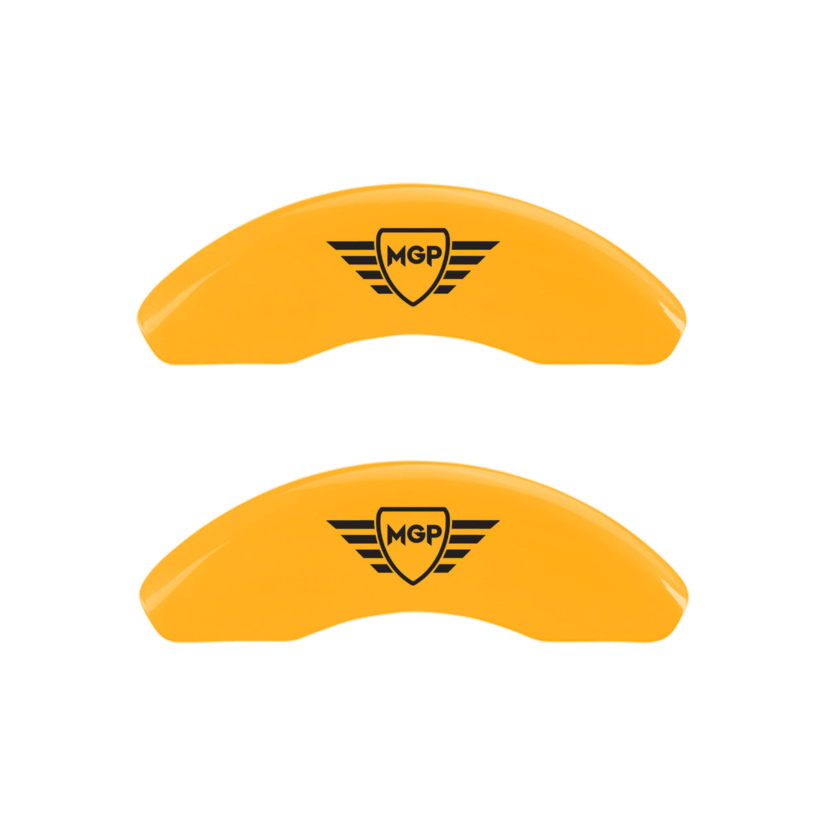 MGP Shield — Engraved, Yellow - 2016-2024 Camaro LT MGP Brake Caliper Covers Brembo Front & Standard Rear Set of 4