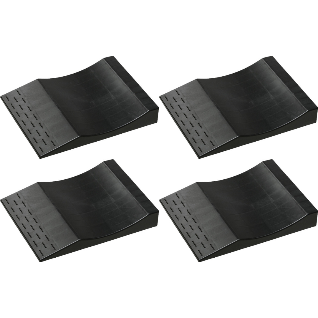 Park Right Flat Free Tire Ramps - Black (Set of 4)