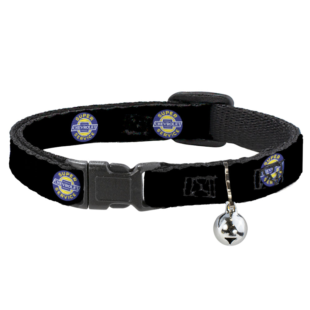 Chevrolet Super Service Logo Black Breakaway Cat Collar