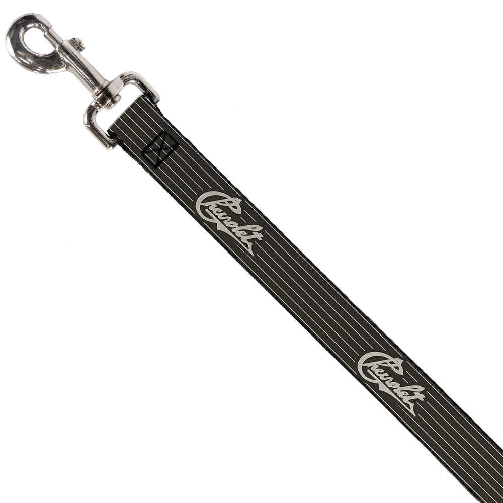 Chevrolet Heritage Script w/ Stripe Charcoal & Tan Dog Leash