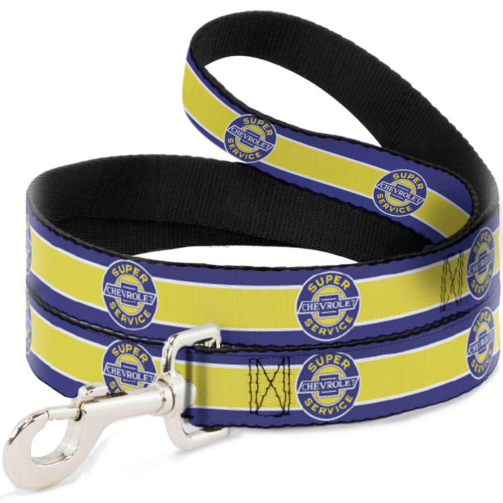 Chevrolet Super Service Logo w/Stripe Blue & Yellow Dog Leash