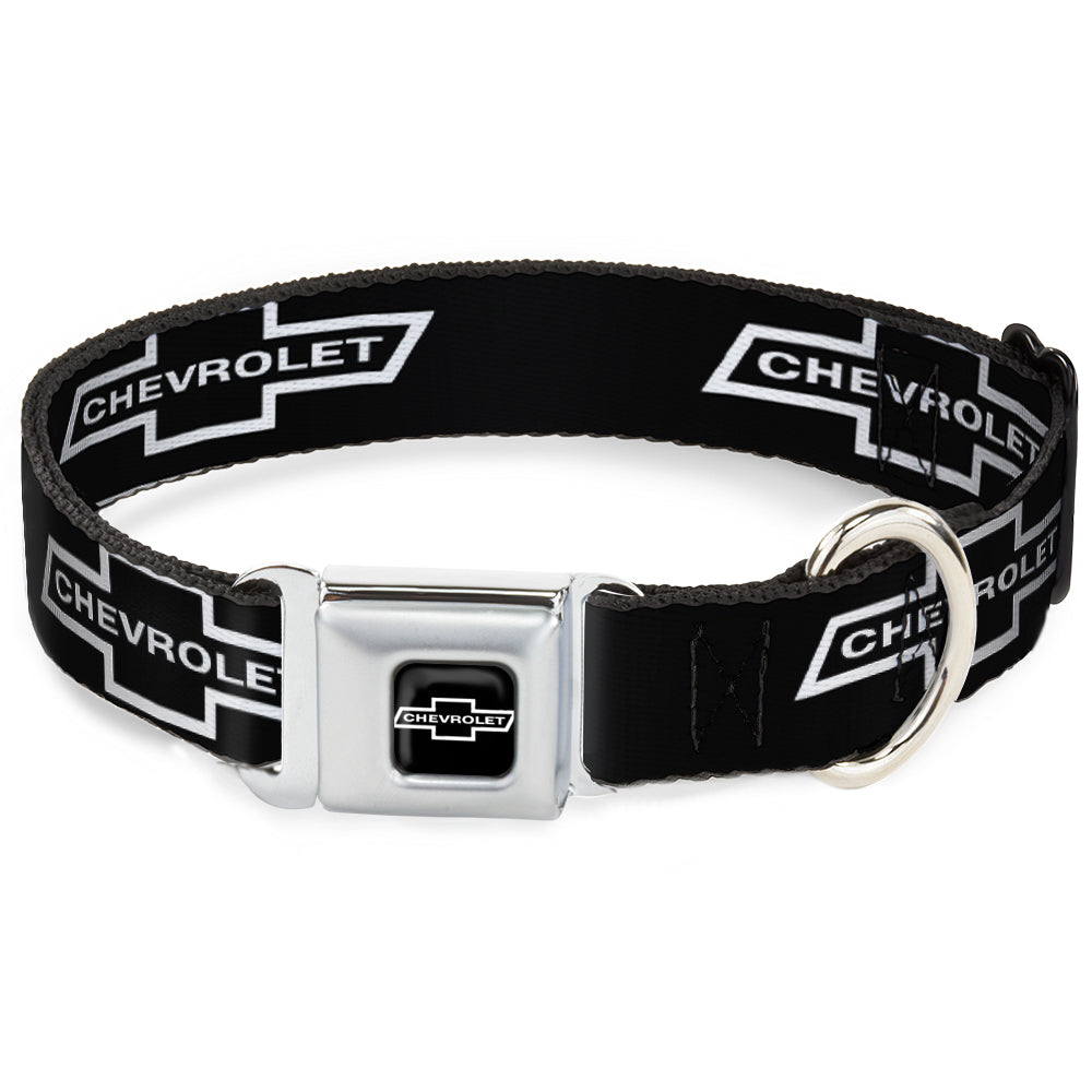 1965 Chevrolet Bowtie Black & White Seatbelt Buckle Collar