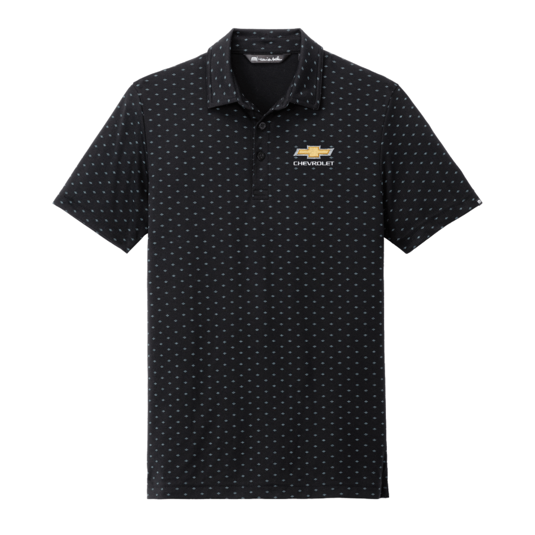 TravisMathew Oceanside Geo Polo - Gold Bowtie