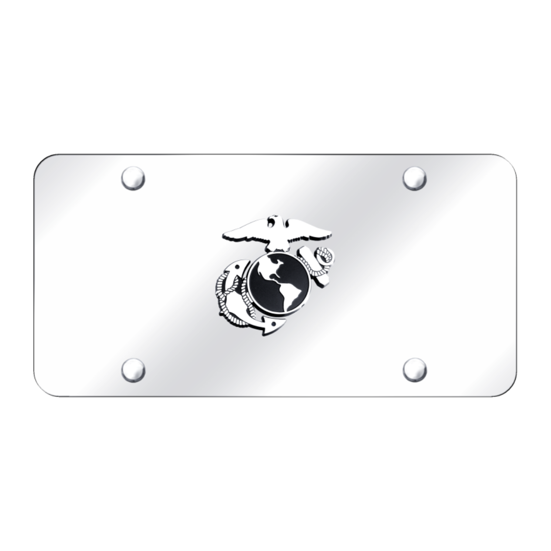 u-s-m-c-insignia-license-plate-chrome-on-brushed