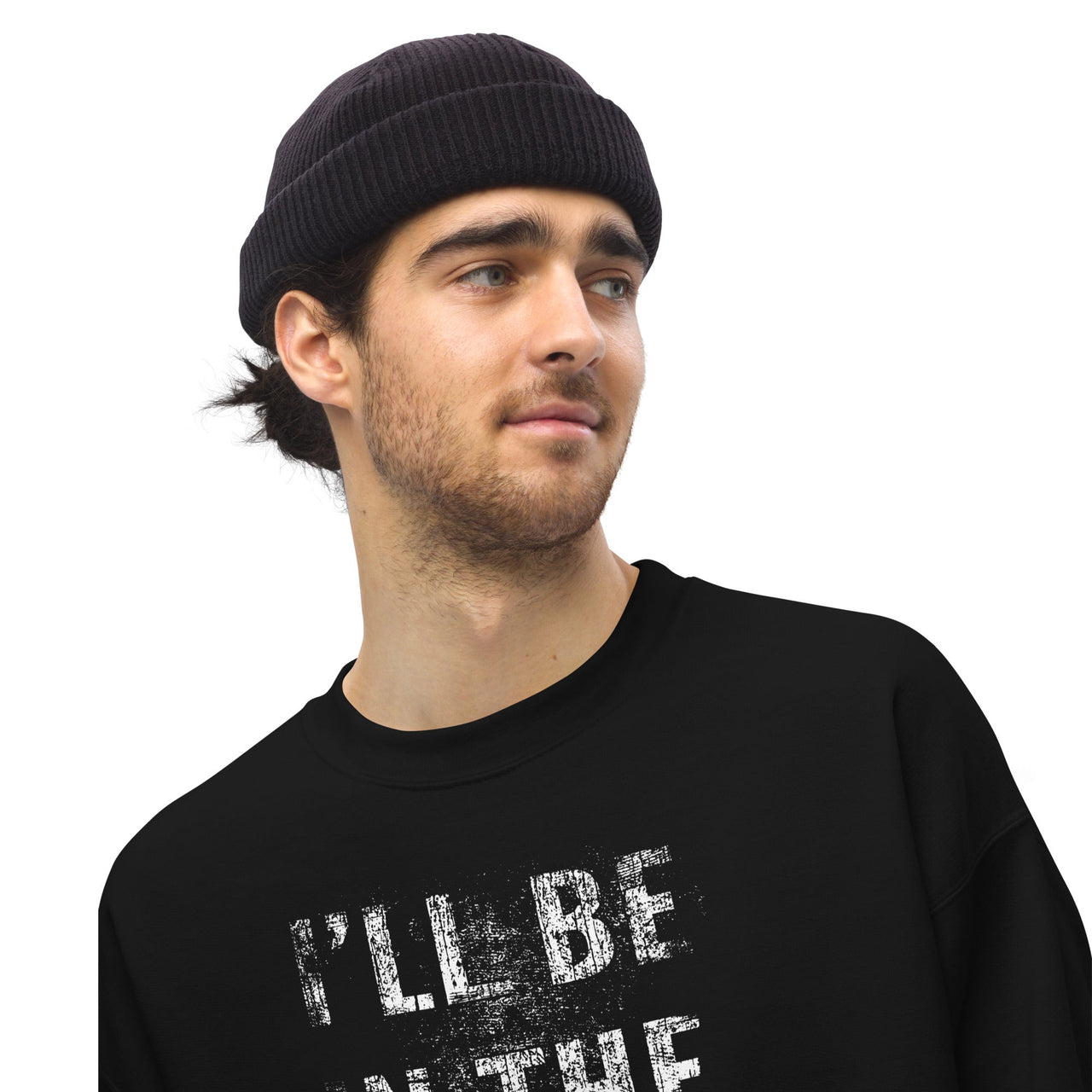 I'll Be In The Garage, Mechanic Sweatshirt Camaro Enthusiast Crew Neck Pullover