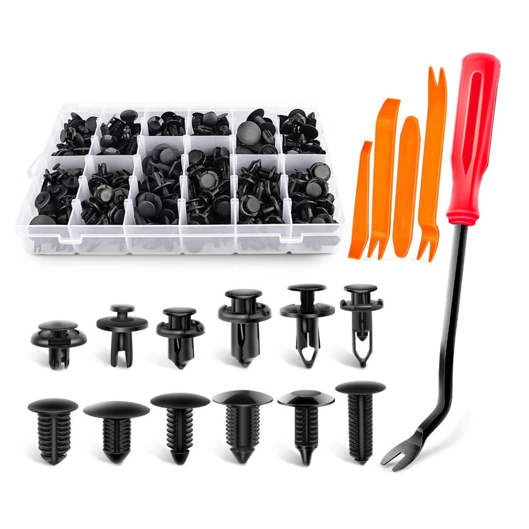 Universal Plastic Bumper Retainer Kit w/ Clip Tools - CA