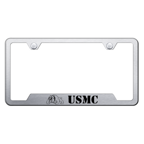 usmc-bulldog-cut-out-frame-laser-etched-brushed-44618-Camaro-store-online