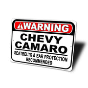 camaro-warning-seatbelts-and-ear-protection-recommended-aluminum-sign