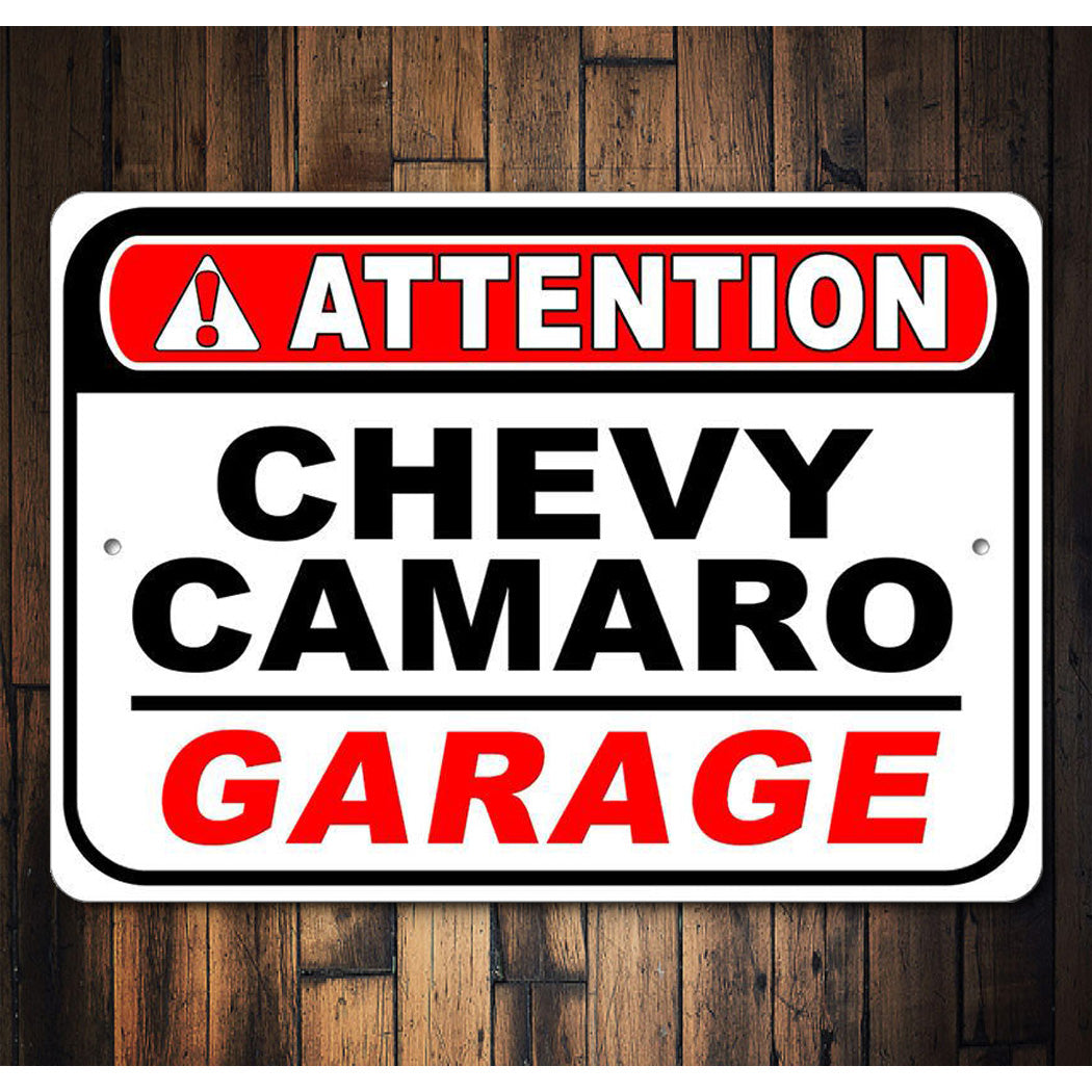 chevy-camaro-attention-garage-aluminum-sign