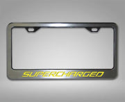 camaro-license-plate-frame-with-supercharged-lettering