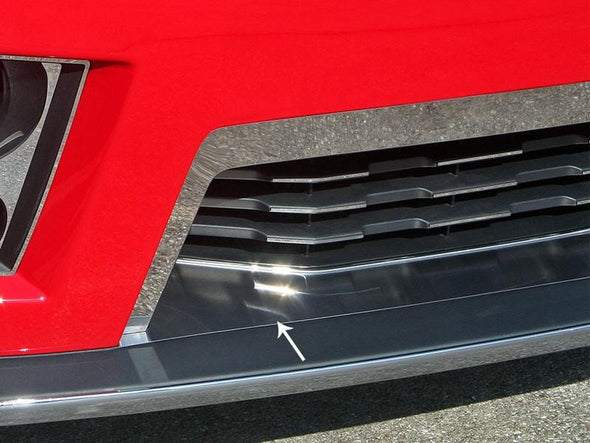 2012-2013 5th Gen Camaro ZL1 Splitter Lower Front Trim - Brushed Stainless Steel