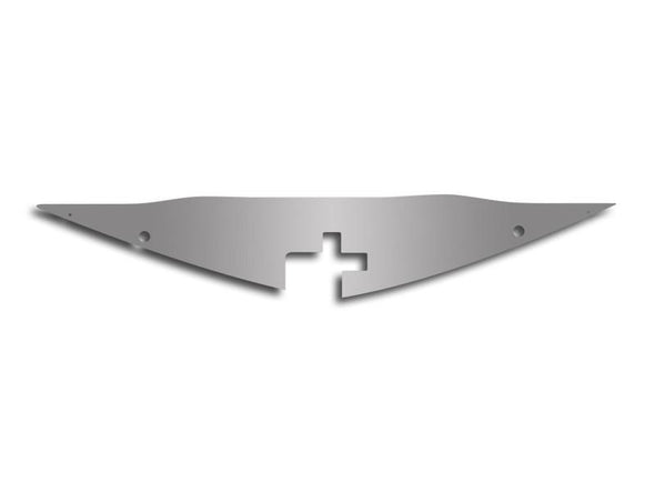 2010-2015 5th Gen Camaro Front Header Plate - Polished Stainless Steel