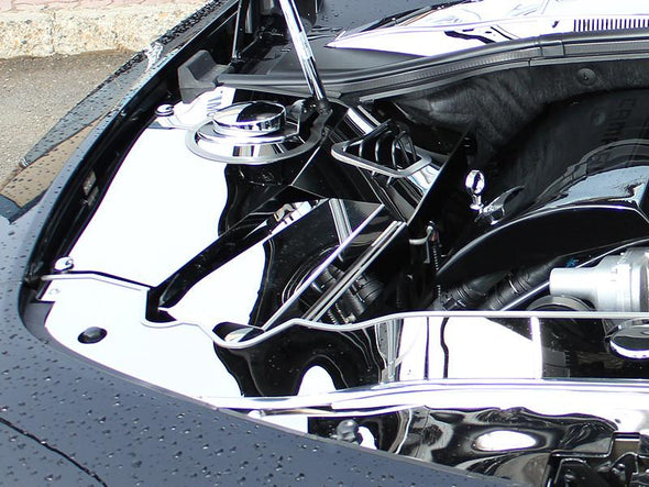2010-2011 5th Generation Camaro Deluxe Inner Fender Cover Kit - Polished Stainless Steel