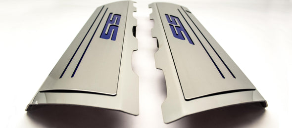 2016-2024 V8 SS Camaro - Fuel Rail Covers & 'SS' Top Plates | Stainless Steel