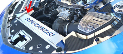 2016-2022 Gen 6 Camaro Front Header Plate Supercharged Style | Carbon Fiber