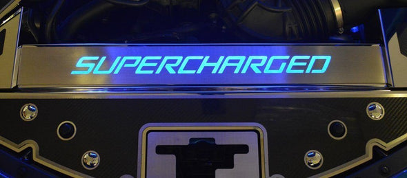 2016-2024 Gen 6 Camaro Front Header Plate Supercharged Style | Carbon Fiber