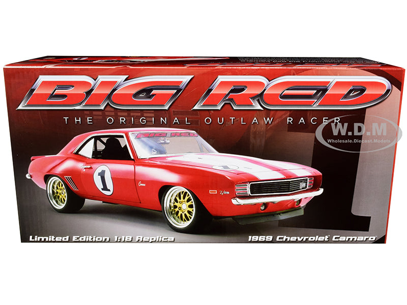 1969-camaro-big-red-camaro-red-white-stripes-outlaw-racer-1-18-diecast