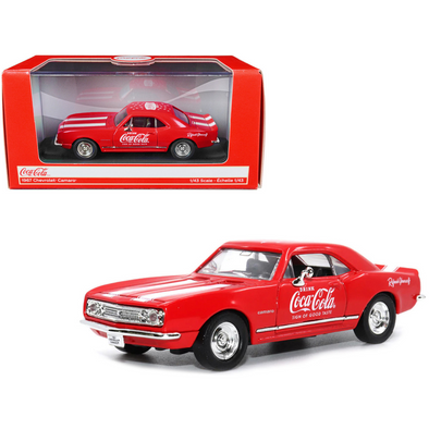 1967 Camaro "Coca-Cola" Red with White Stripes 1/43 Diecast Model Car