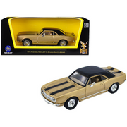 1967-camaro-z-28-gold-w-black-stripes-and-black-top-1-43-diecast