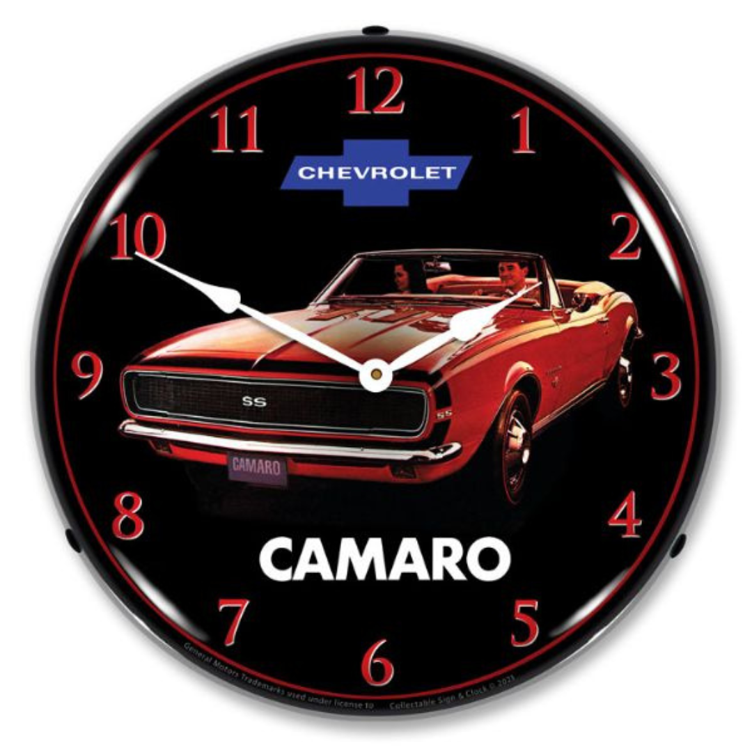 1967-chevy-camaro-convertible-lighted-clock