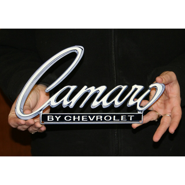 1968-1969 Camaro by Chevrolet Script Steel Sign