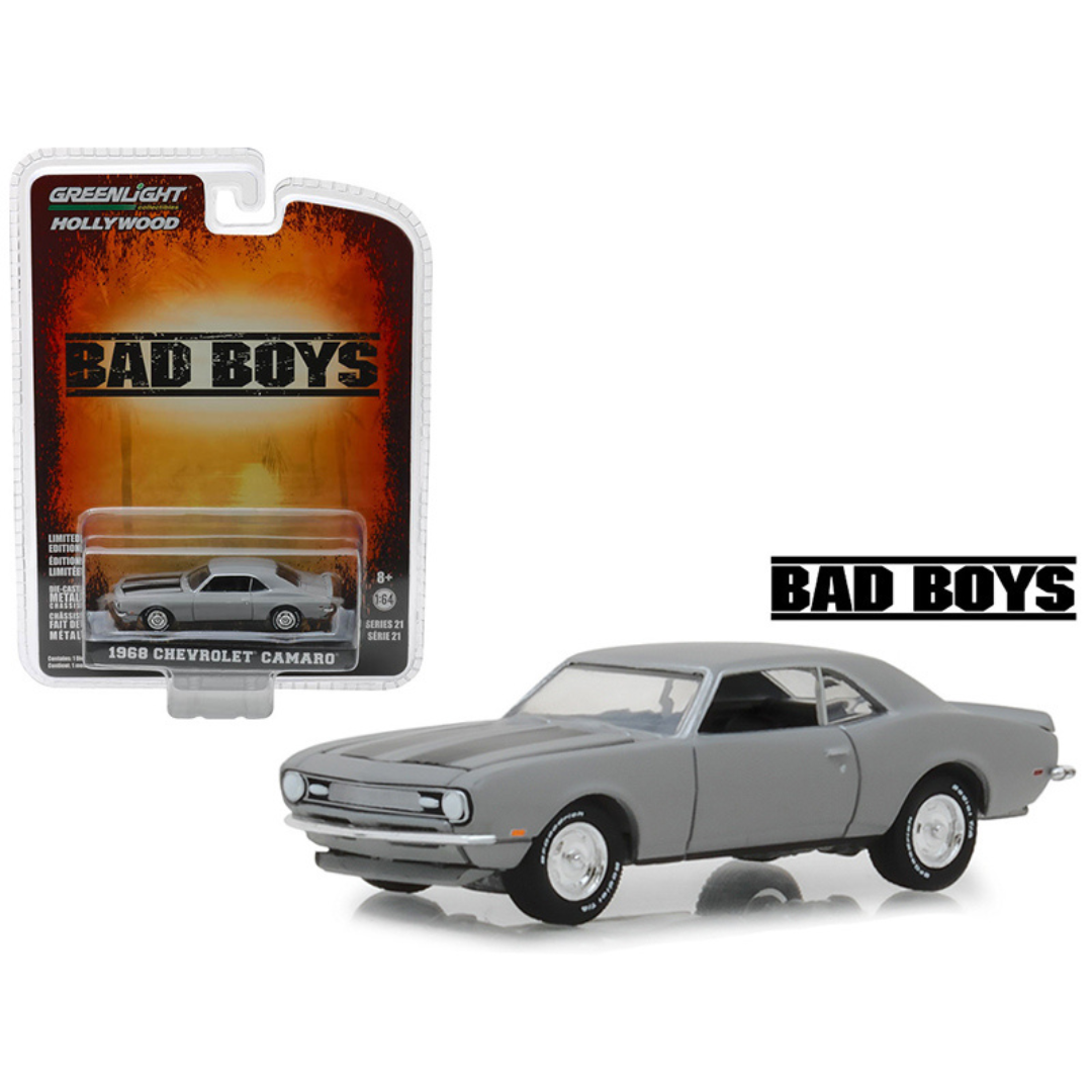 1968-camaro-gray-bad-boys-1995-movie-hollywood-series-21-1-64-diecast