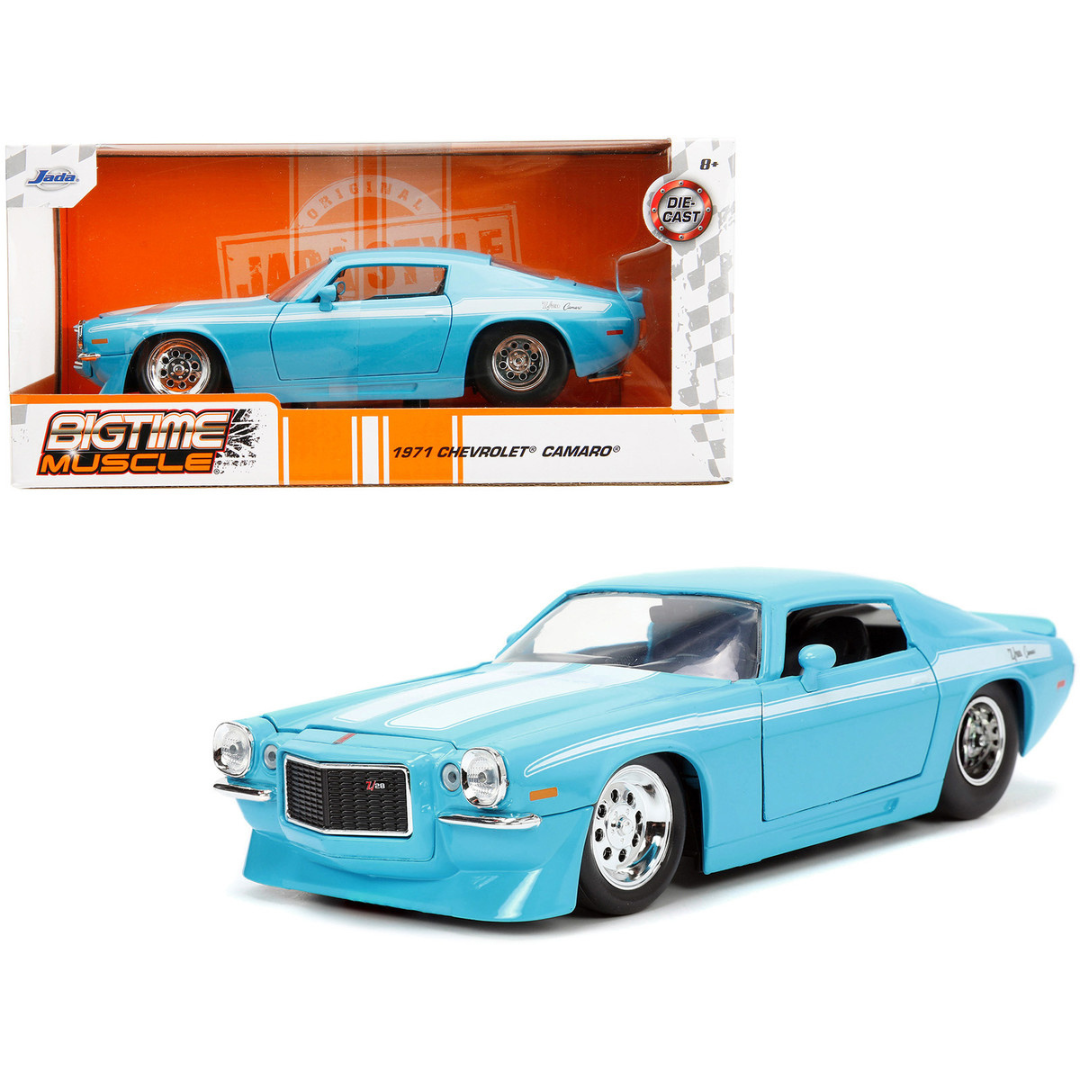 1971 Camaro Z/28 Light Blue 1/24 Diecast | Camaro Store Online