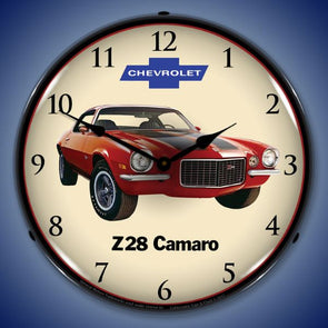 1972 2nd Generation Camaro Z28 Lighted Clock