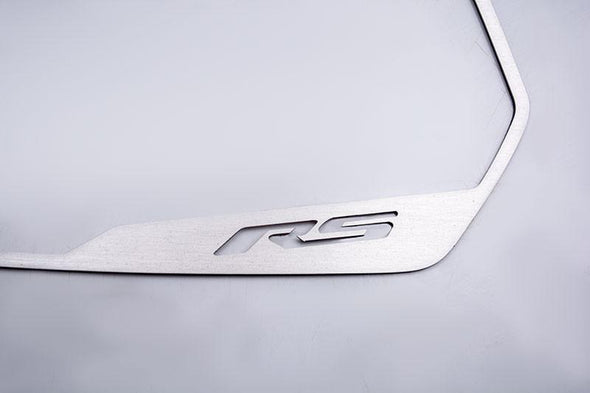 2010-2013 5th Gen Camaro RS Side View Mirror Trim - RS Style Brushed Stainless Steel
