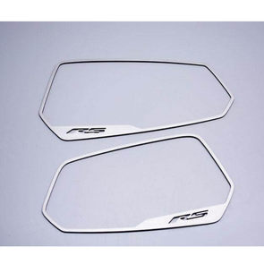 2010-2013 5th Gen Camaro RS Side View Mirror Trim - RS Style Brushed Stainless Steel