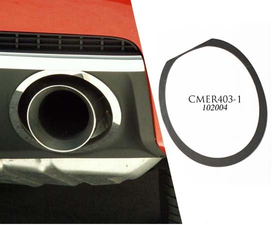 2010-2013 5th Gen Camaro Exhaust Trim Rings Style - 2Pc Polished Stainless Steel